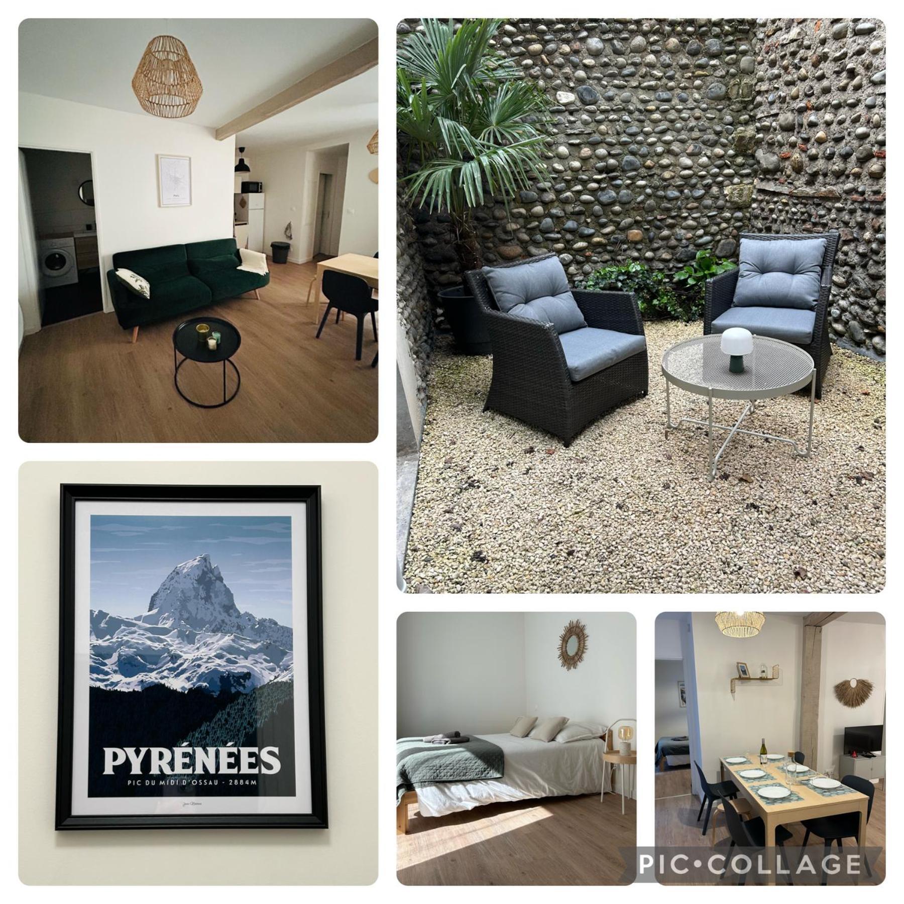 Le Patio : Appartement Chic 3 Chambres Au Coeur De Pau Buitenkant foto